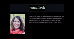 Desktop Screenshot of joannatoole.com